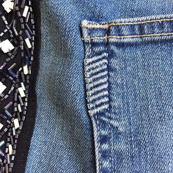 NWT Paige Verdugo Ankle Skinny Jean Beaded Sides - Picture 11 of 14